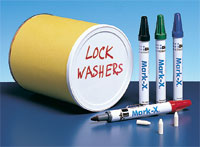 Industrial Markers, Mark-X Valve Action, Chisel Tips