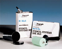 Stencil Kits and Applicators - Stencil Kit, Rol-It-On, GS-1 Black ink