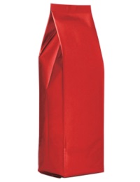Foil Bags - Center-Seal Gusseted Foil Bags Red 2lb. No Valve