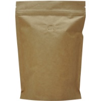 Foil Bags - Stand Up Foil Pouches Natural Kraft Paper 8oz. + Zip And Valve