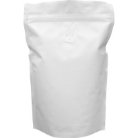 Foil Bags - Stand Up Foil Pouches White 8oz. + Zip And Valve