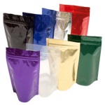 Foil Bags - Stand Up Foil Pouches 8oz No Valve + Zip & Easy Tear Line