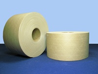 Gummed Tape - Brown Reinforced Gummed Tape 3" x 375 ft, 8 rolls per case