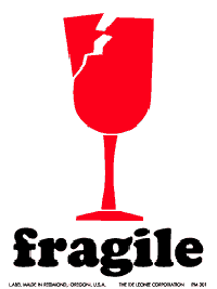 International Labels - International Label 3" x 4" (Fragile) 500/roll