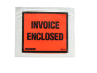 Packing List Envelopes - 4 1/2 x 5 1/2 - Invoice Enclosed, Solid