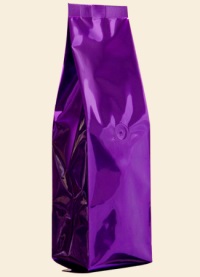 Foil Bags - Side-Seal Gusseted Foil Bags Purple 8oz. No Valve