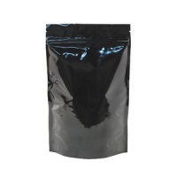 Foil Bags - Stand Up Foil Pouches Clear/Black No Valve 5lb. + Zip