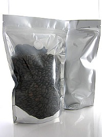 Foil Bags - Stand Up Foil Pouches Clear/Silver 2oz. + Zip And Valve