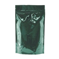Foil Bags - Stand Up Foil Pouches Green 4oz. + Zip And Valve