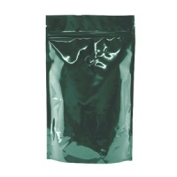 Foil Bags - Stand Up Foil Pouches Green No Valve 16oz. + Zip