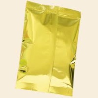 Mylar Bags - Flat Metallized Mylar Pouch Gold 8oz.